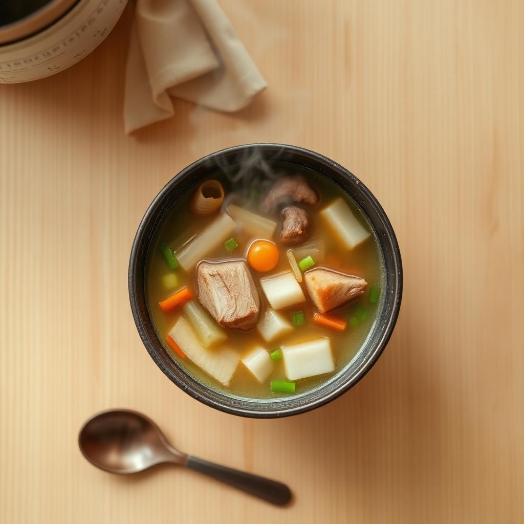 Canh hầm rau củ thịt heo